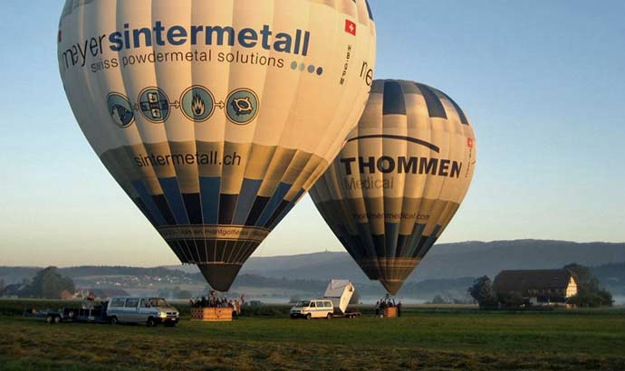 Heissluftballon Gruppenevent